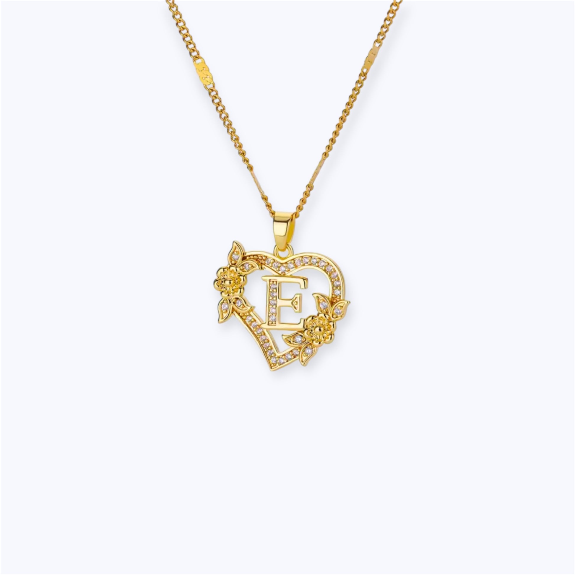 Blossom initial Necklace