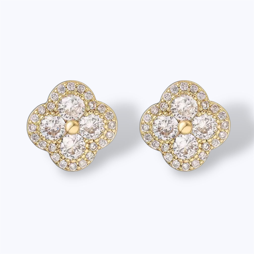 Golden bloom earrings