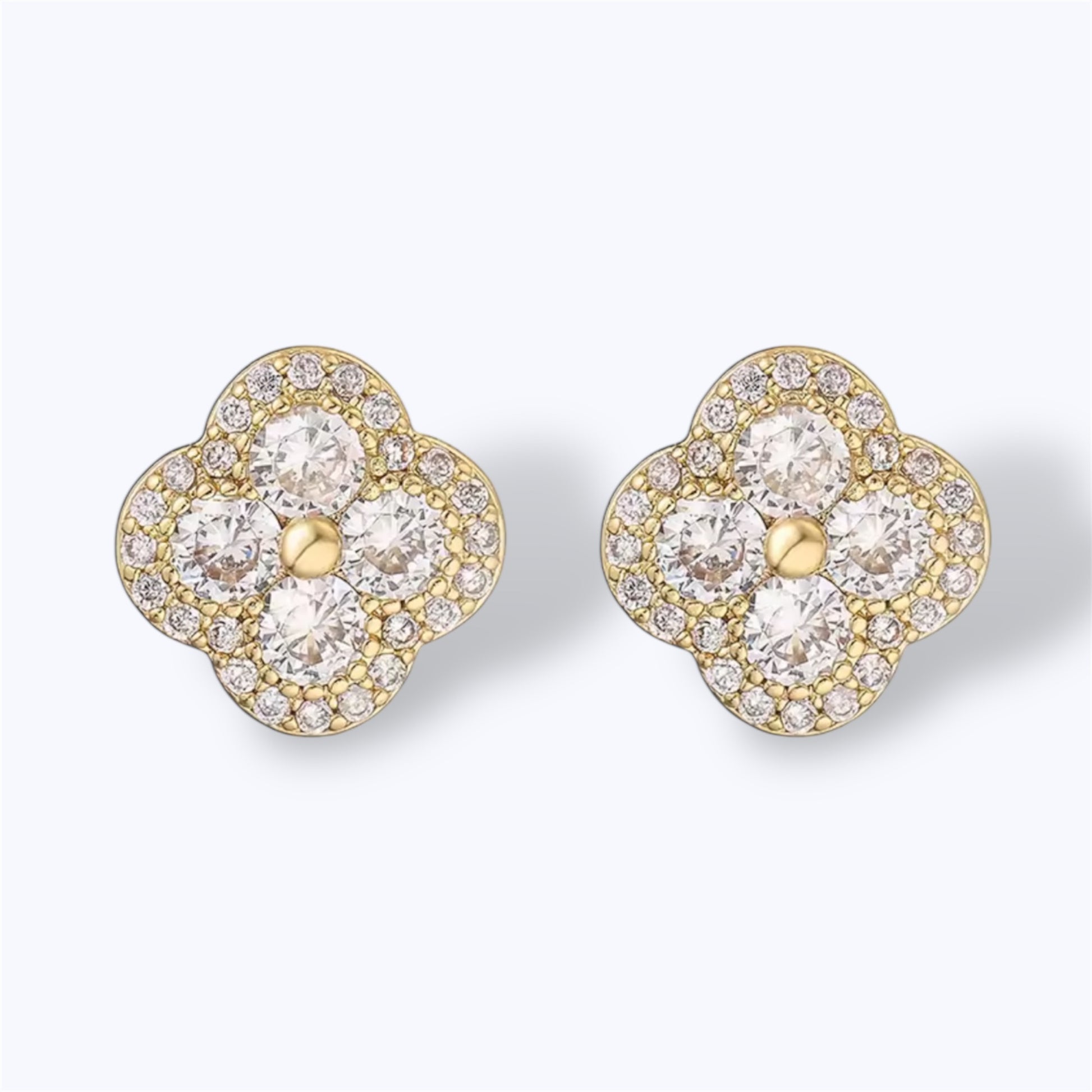 Golden bloom earrings