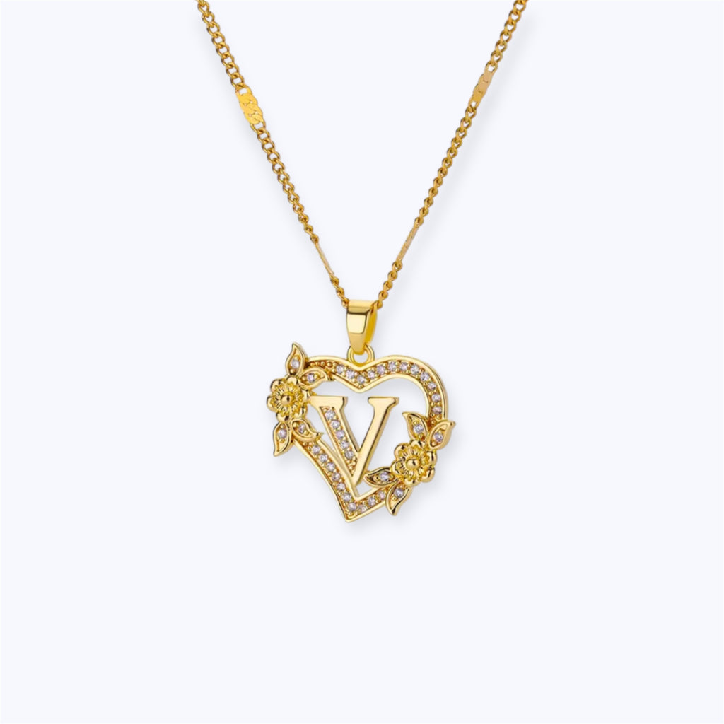 Blossom initial Necklace