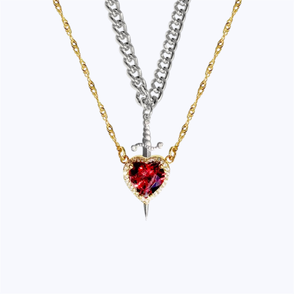 Heart & Sword Necklace