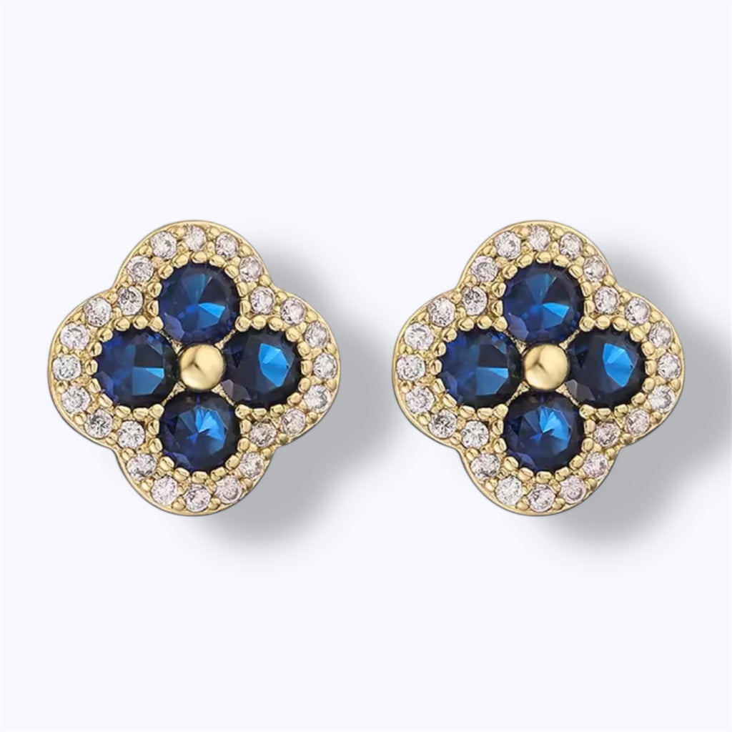 Golden bloom earrings