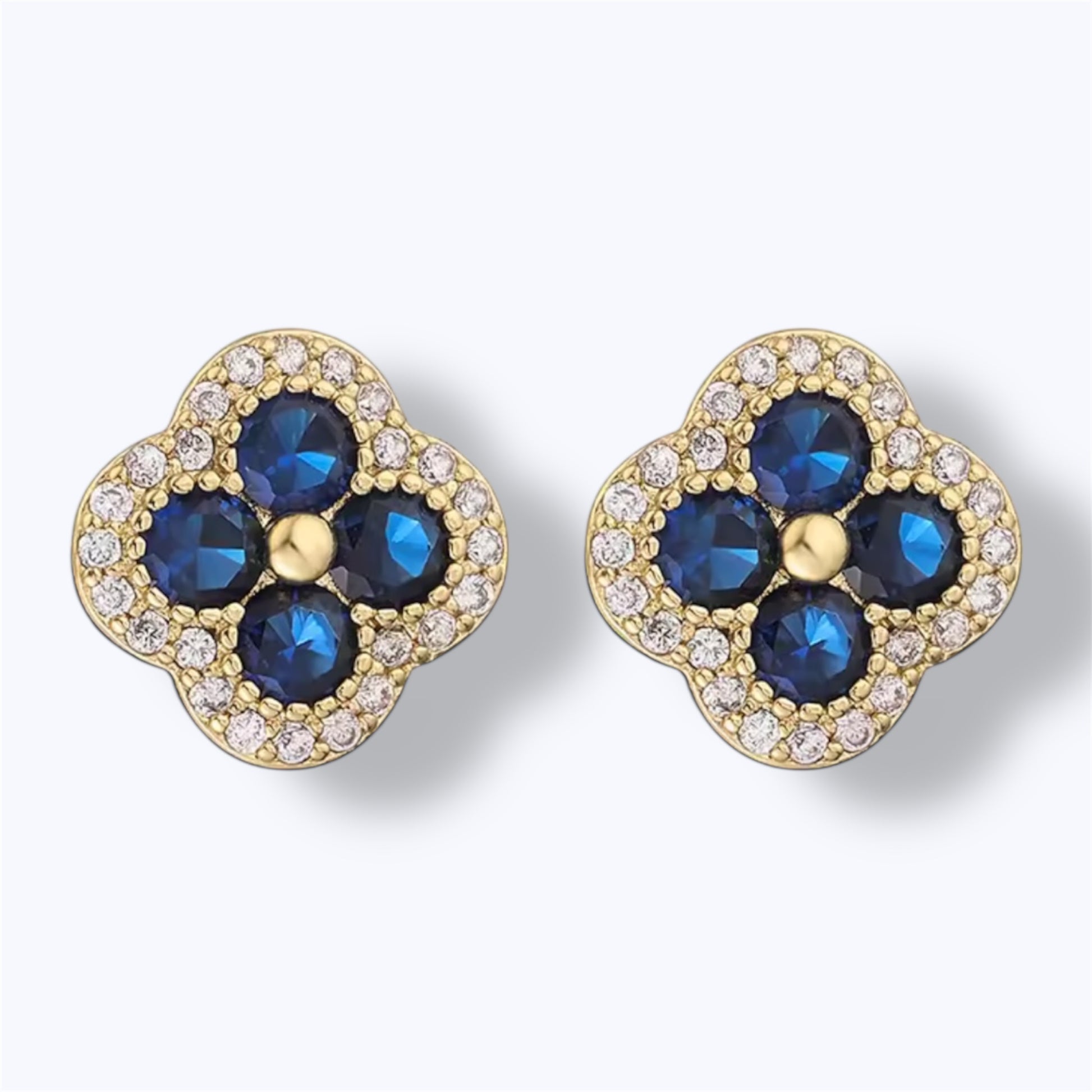 Golden bloom earrings