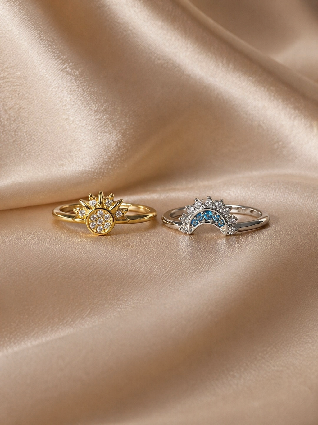 Sun & moon ring