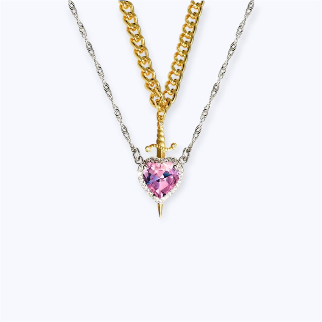 Heart & Sword Necklace