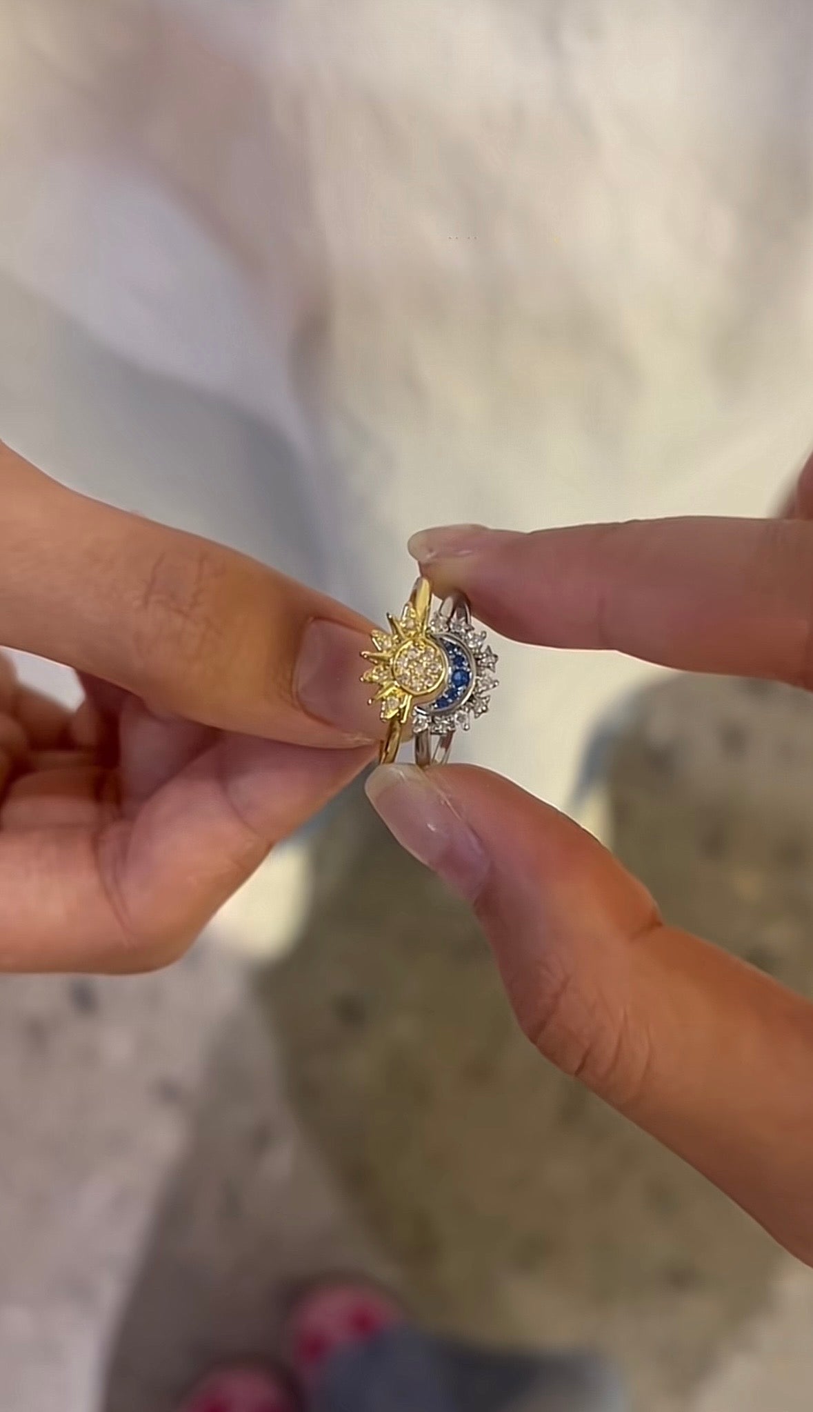 Sun & moon ring