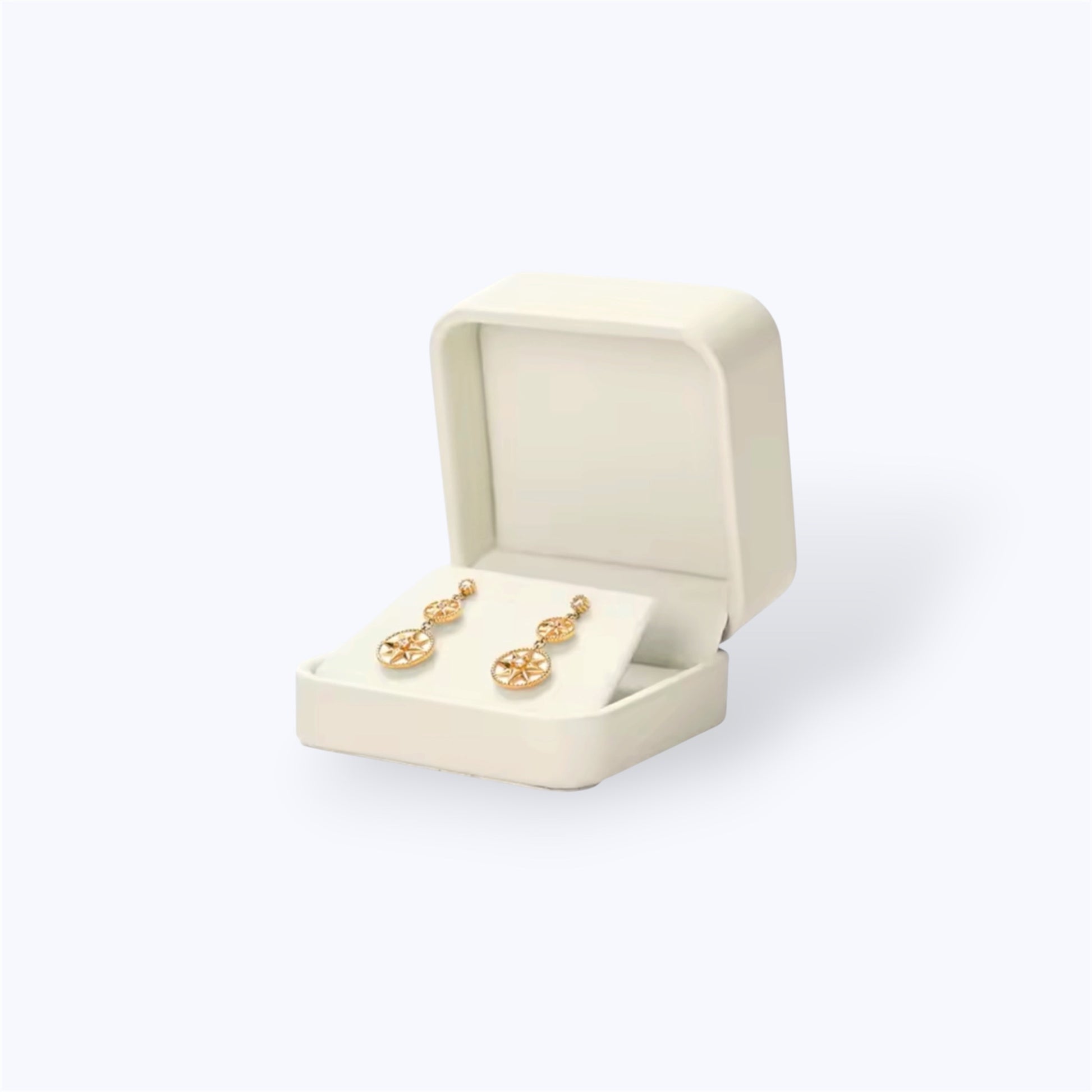 Beige jewelry box