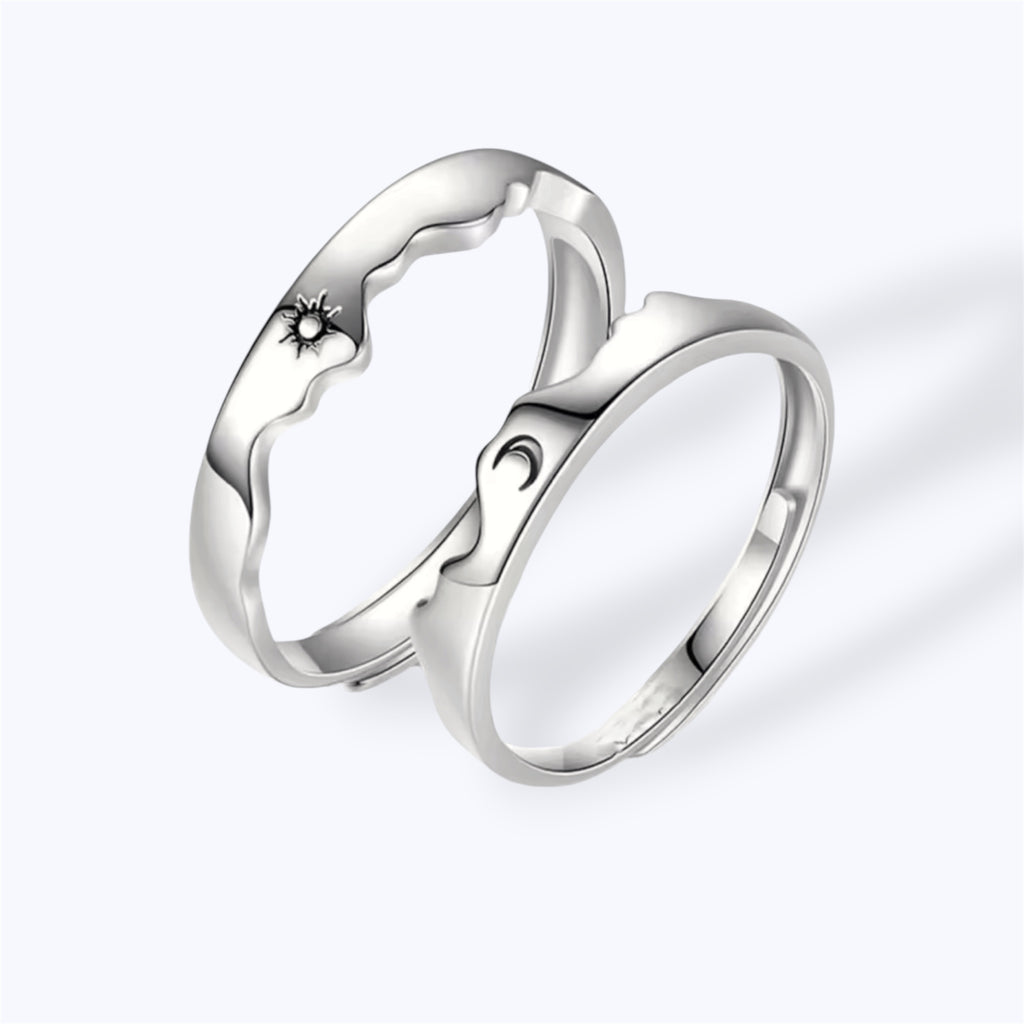 Sun meets moon rings