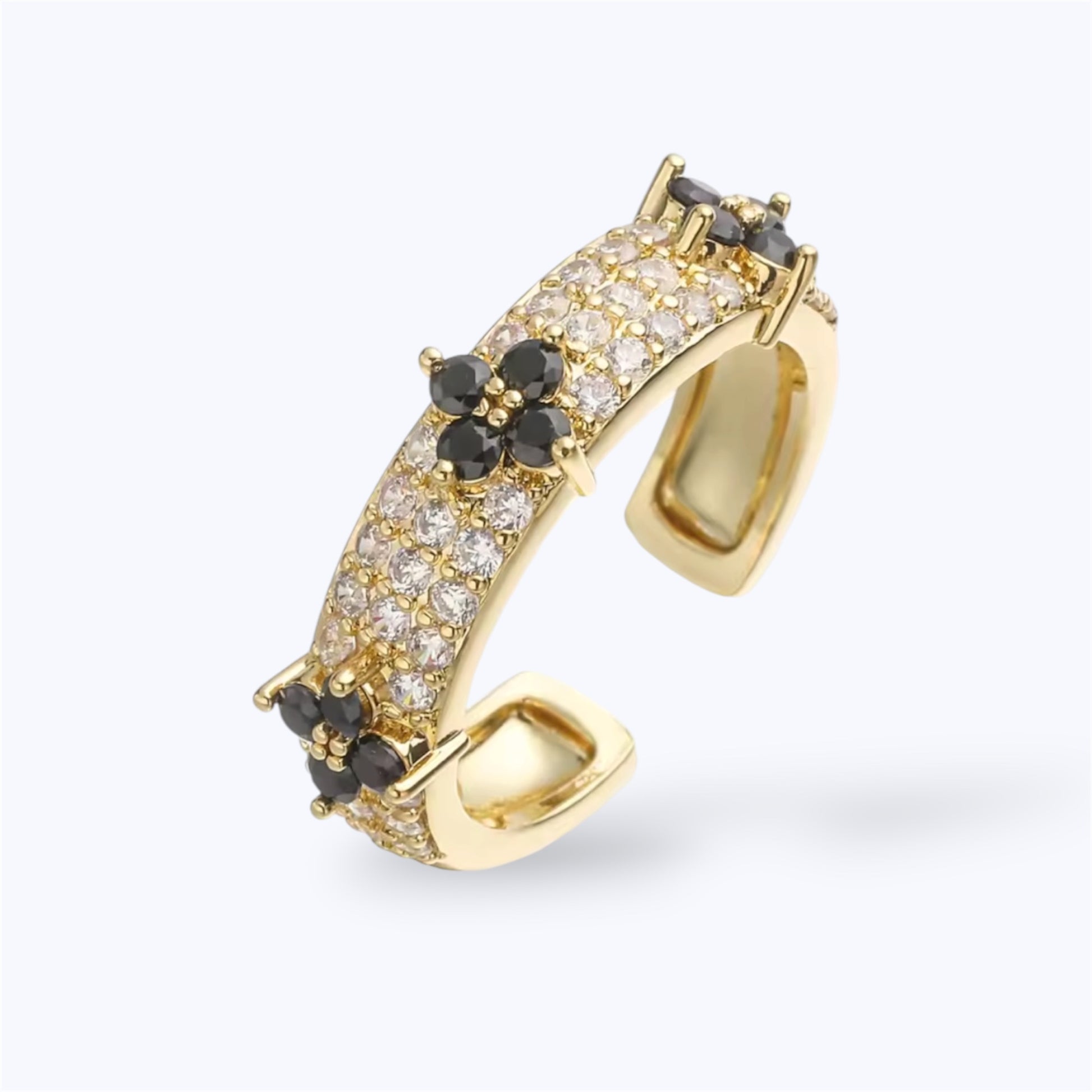 Gold motif ring