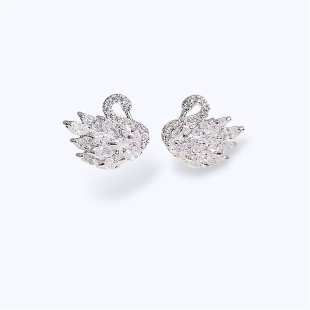 Swan earrings