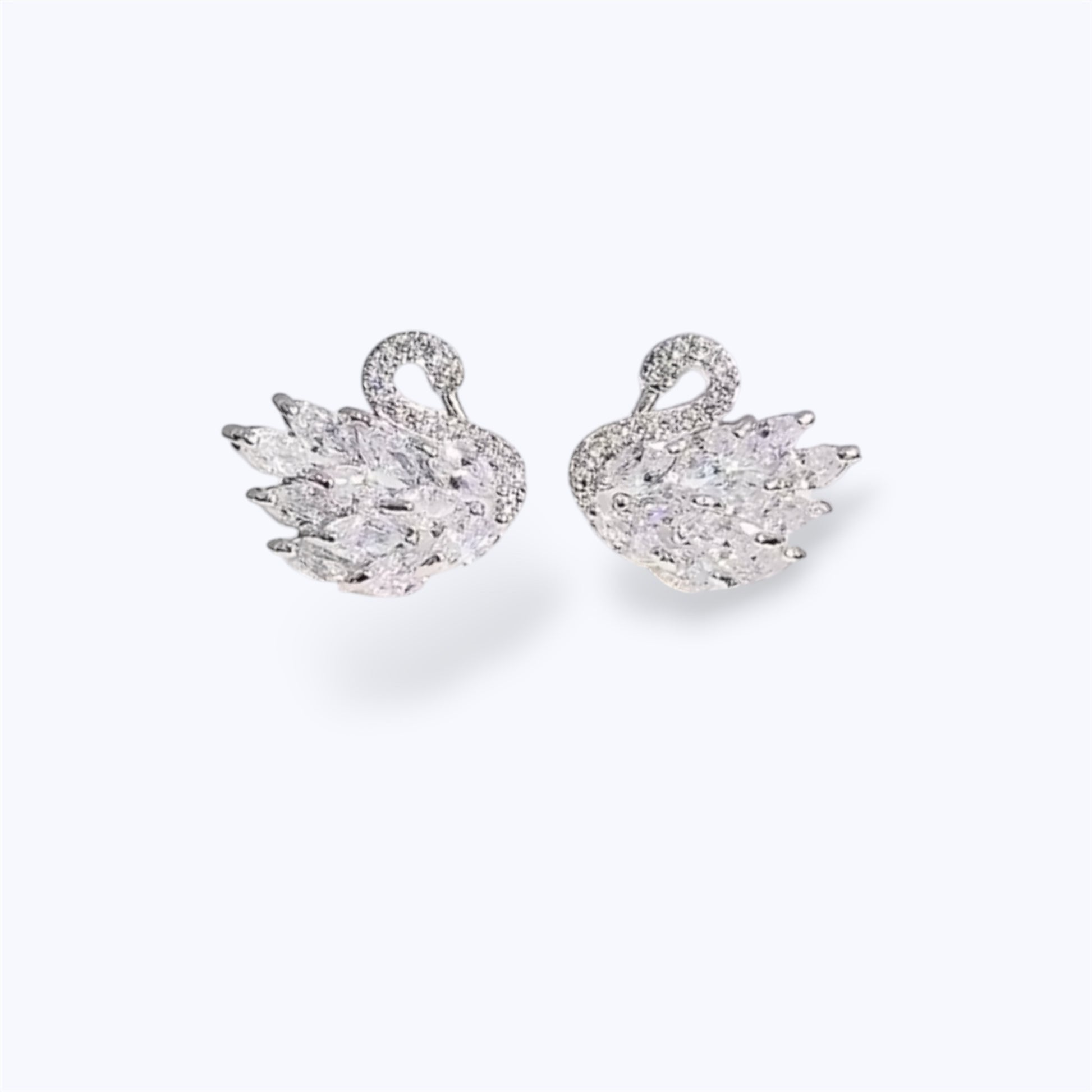 Swan earrings