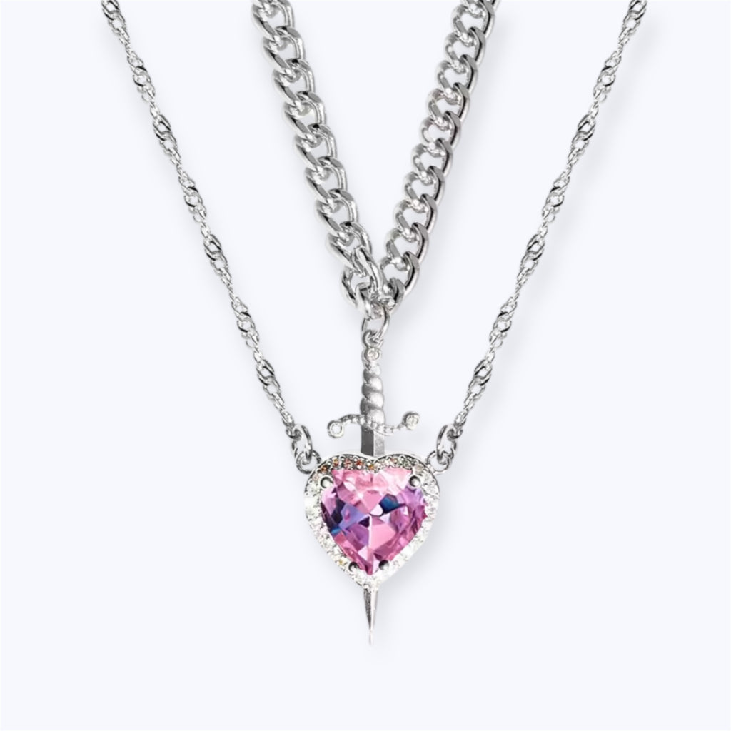 Heart & Sword Necklace