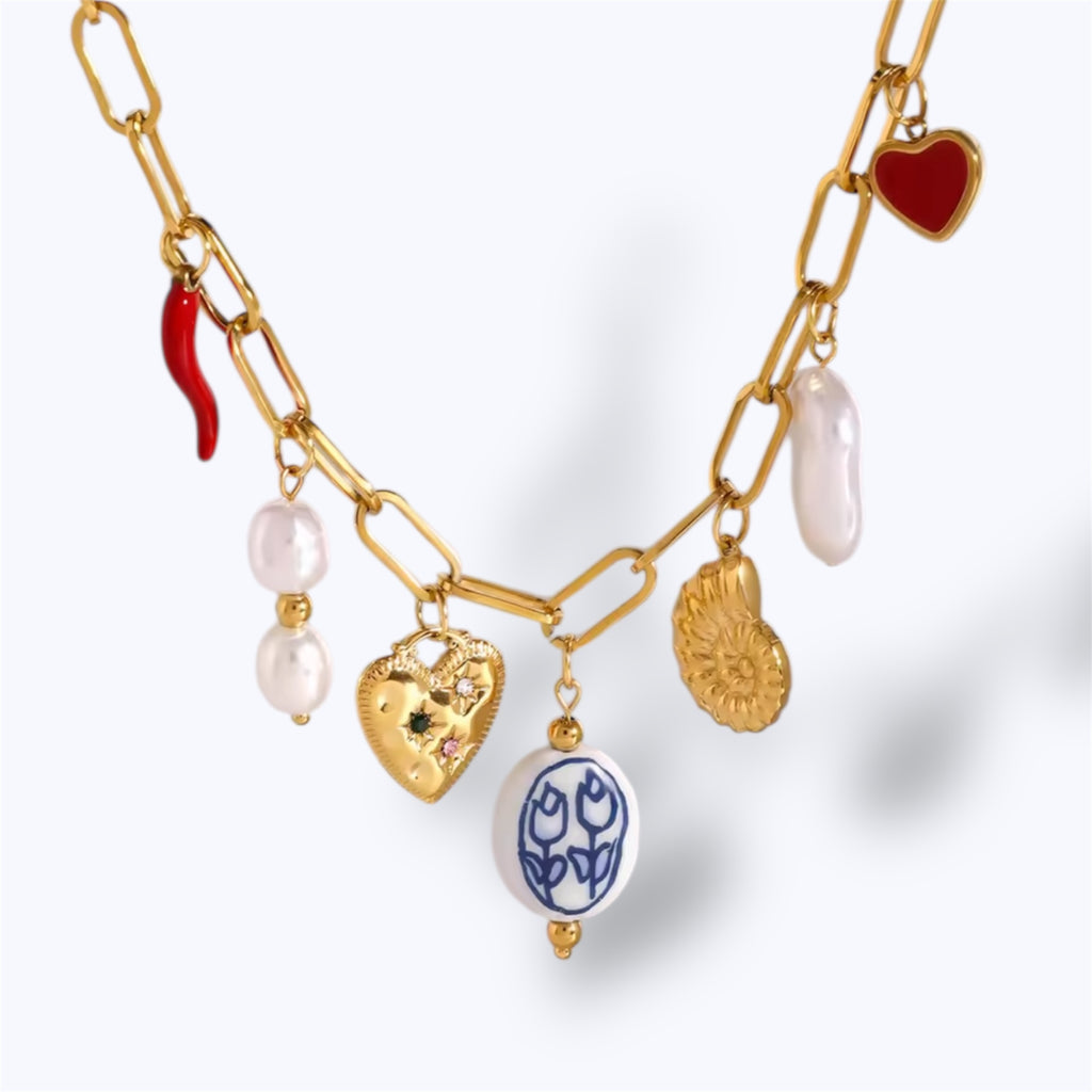 Flower romance necklace