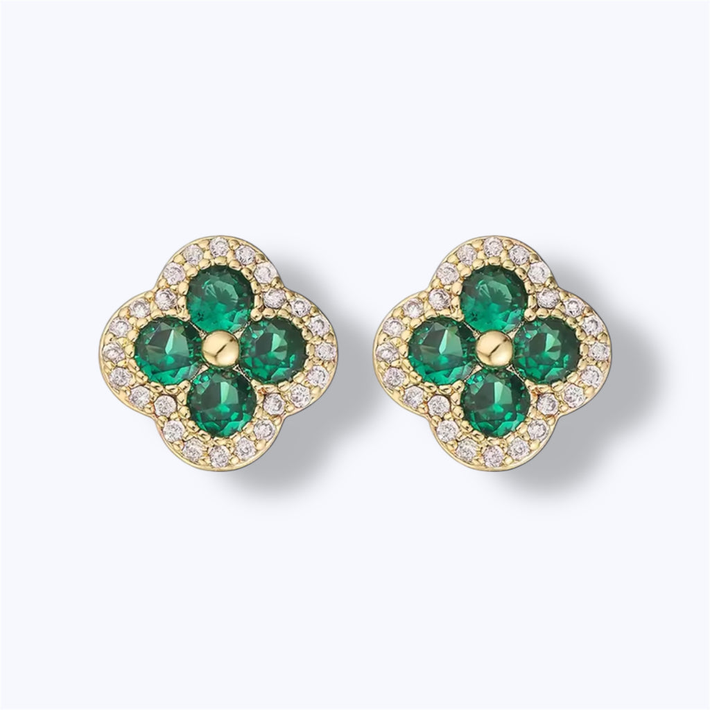 Golden bloom earrings