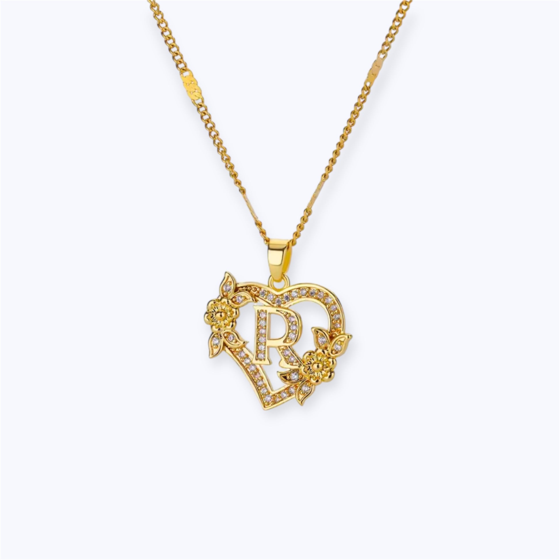 Blossom initial Necklace