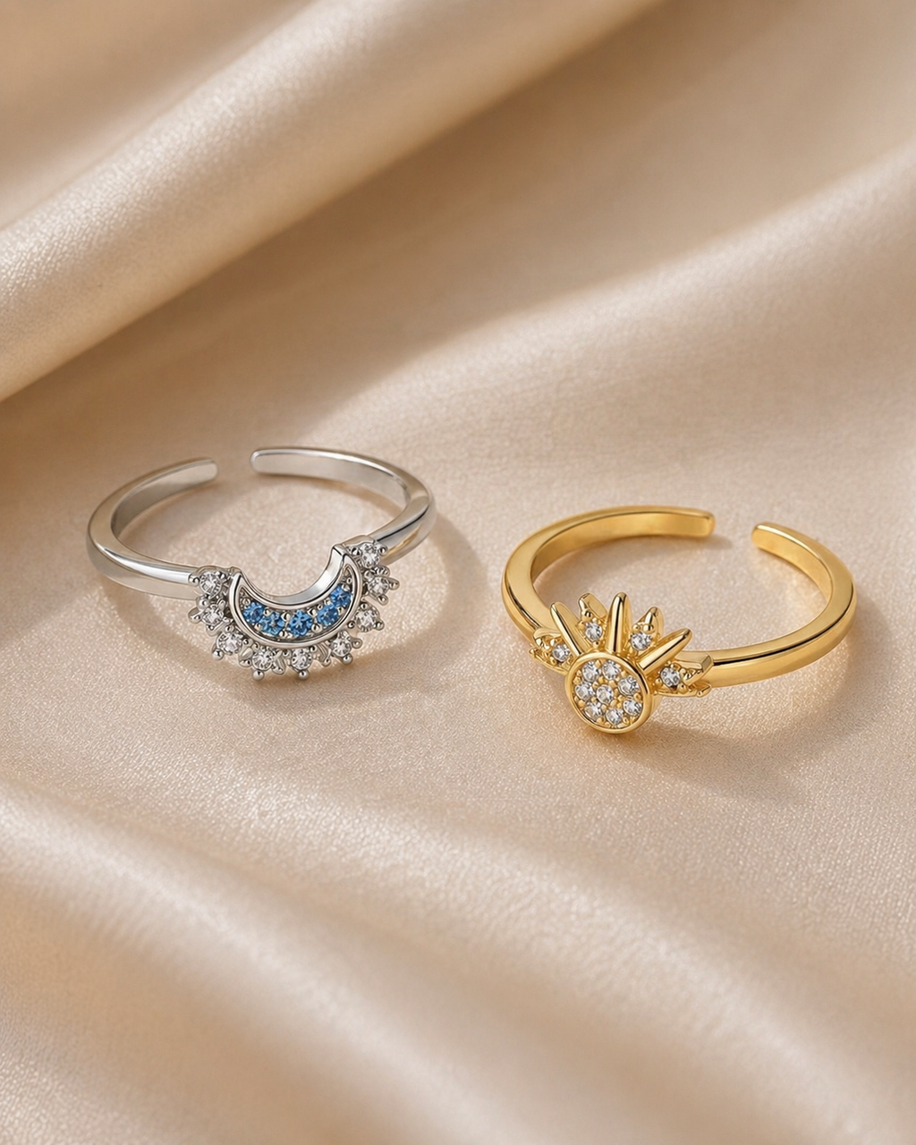 Sun & moon ring