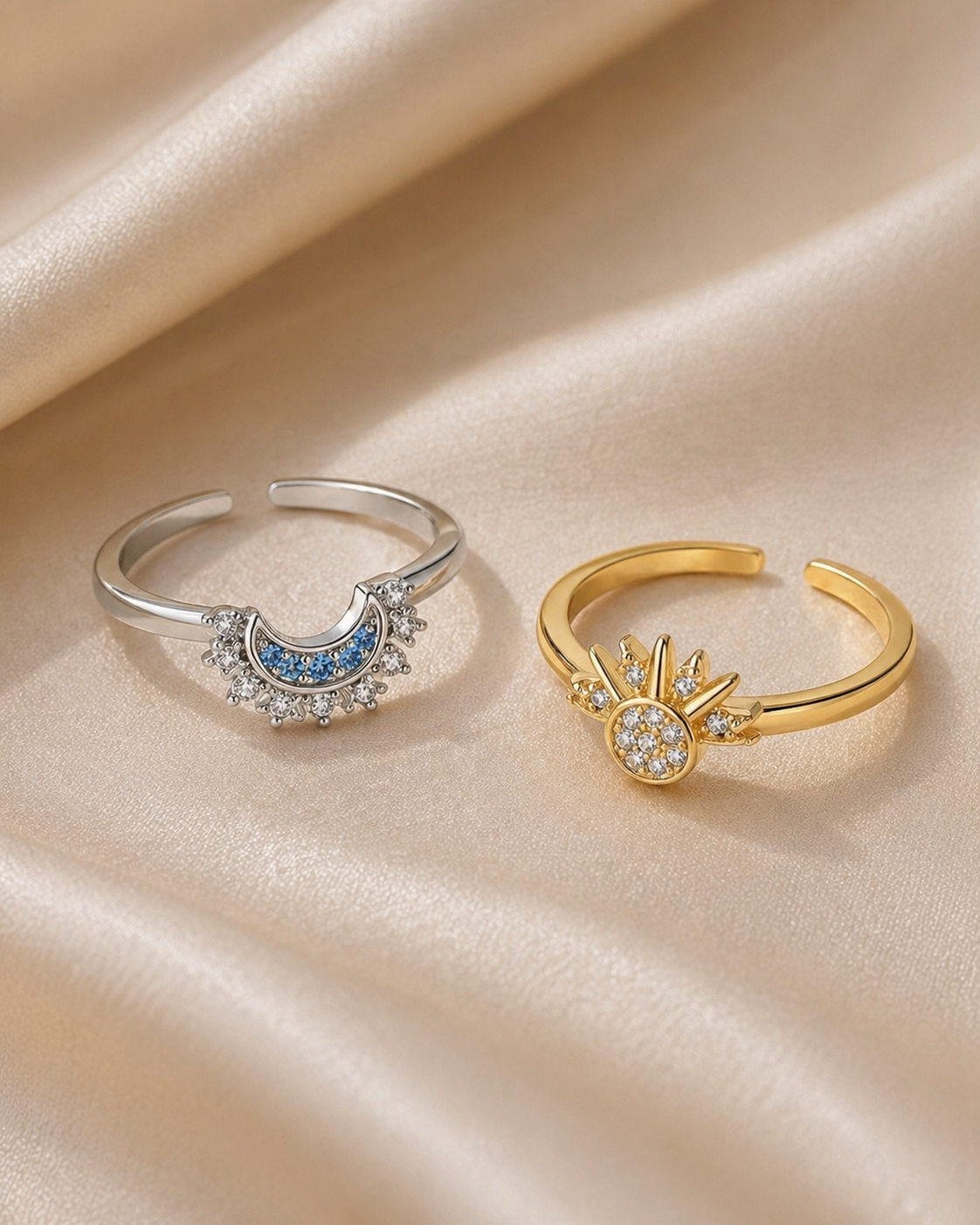 Sun & moon ring