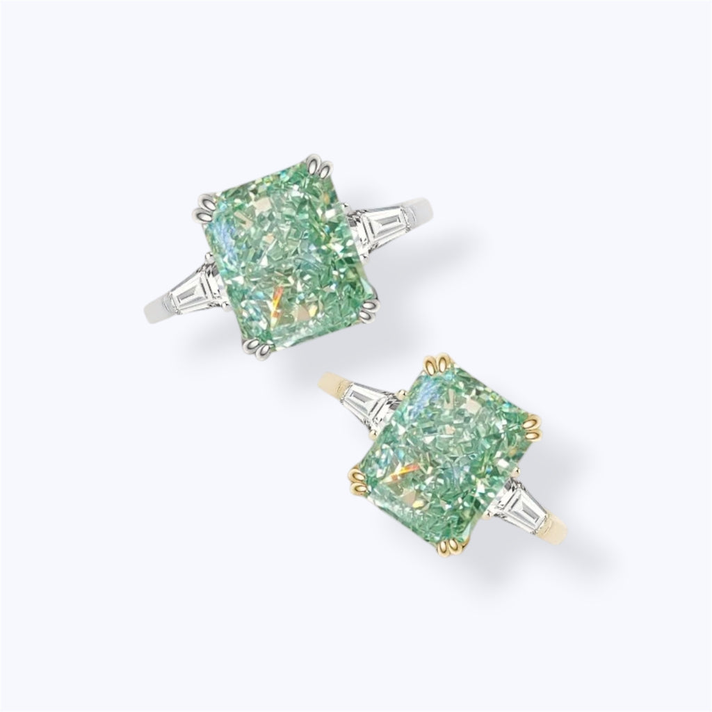 Mini green crushed ice ring