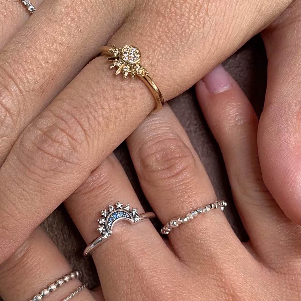 Sun & moon ring