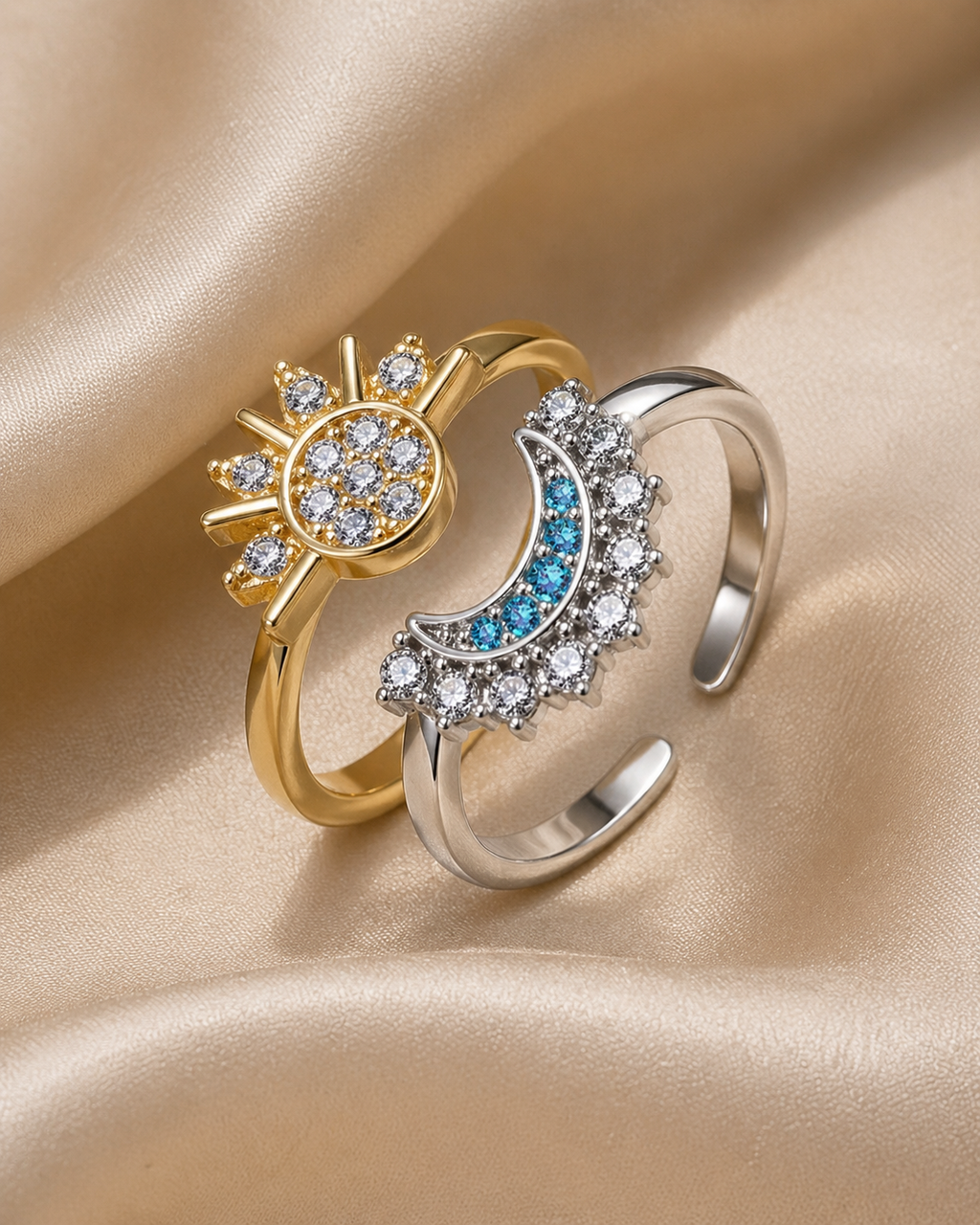 Sun & moon ring