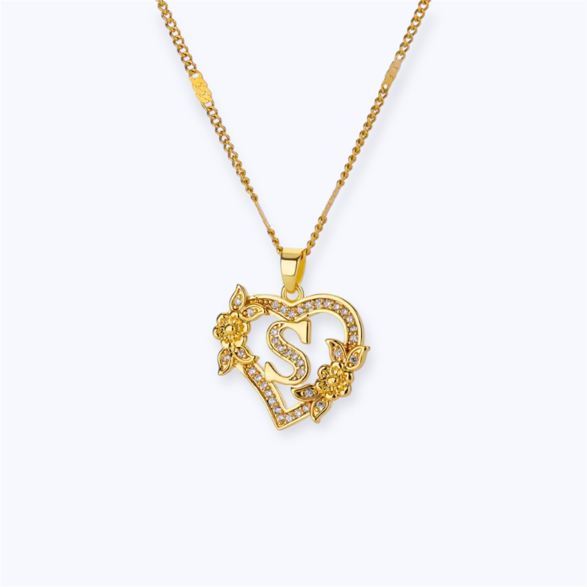 Blossom initial Necklace