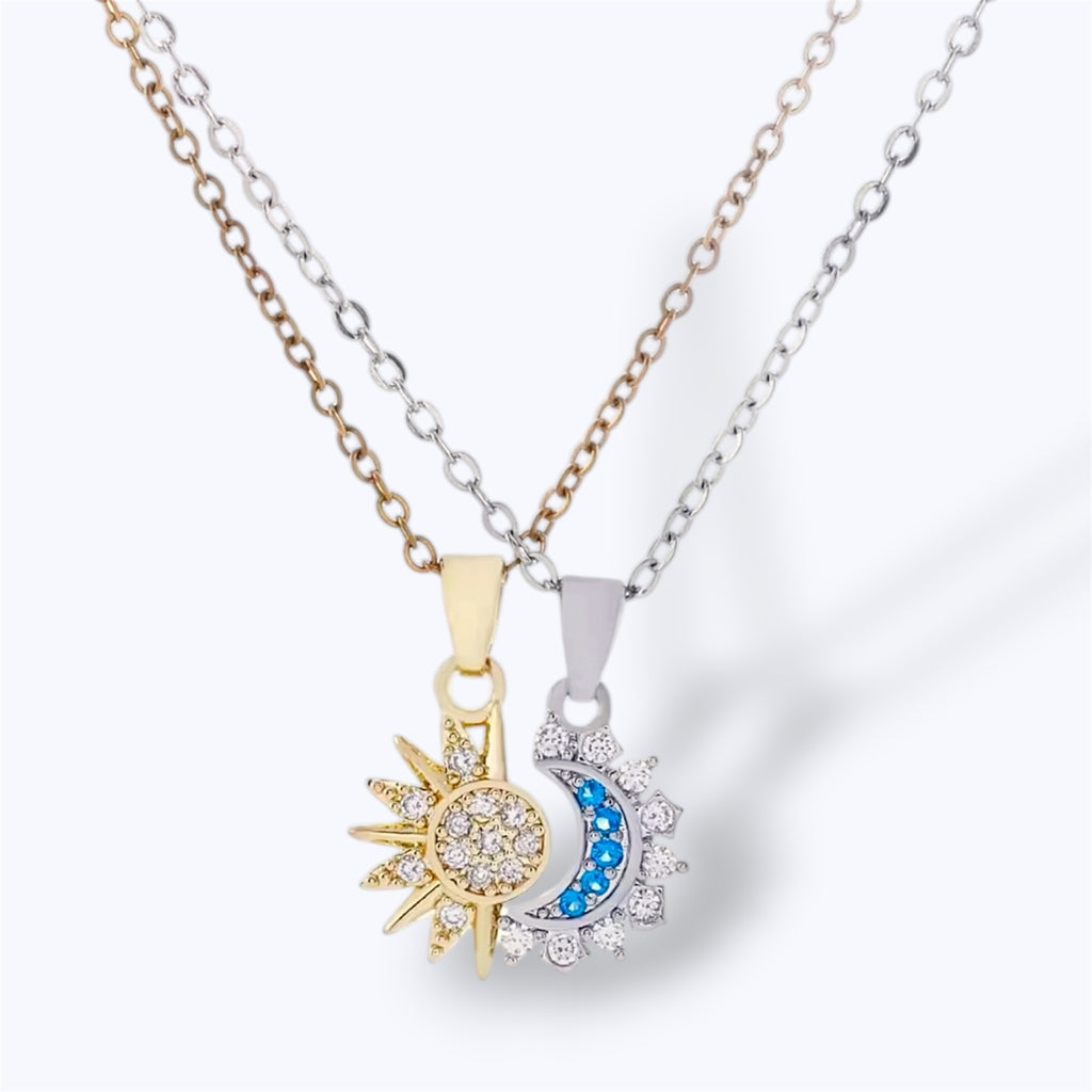 Sun & moon necklace