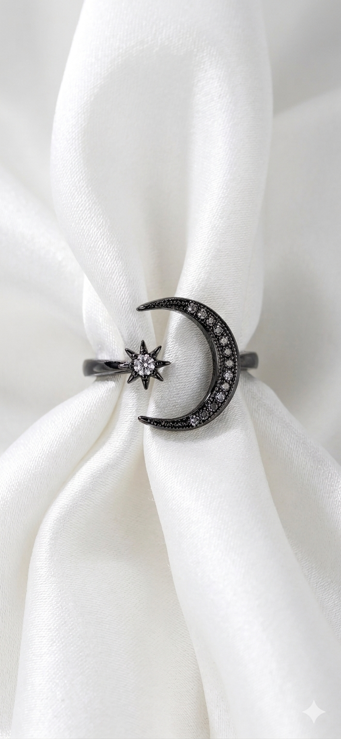 Sun & star ring