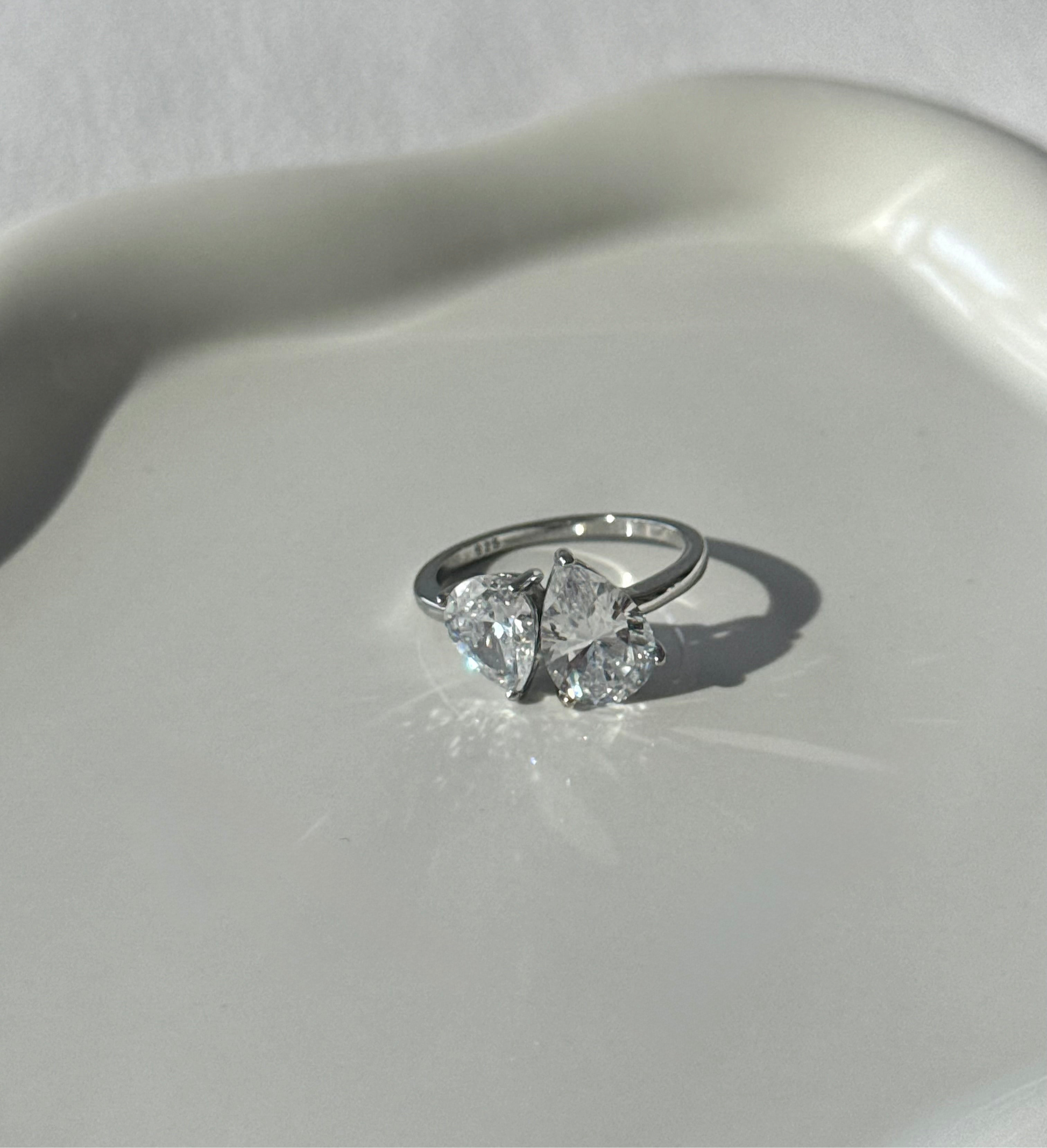 Two stone ring