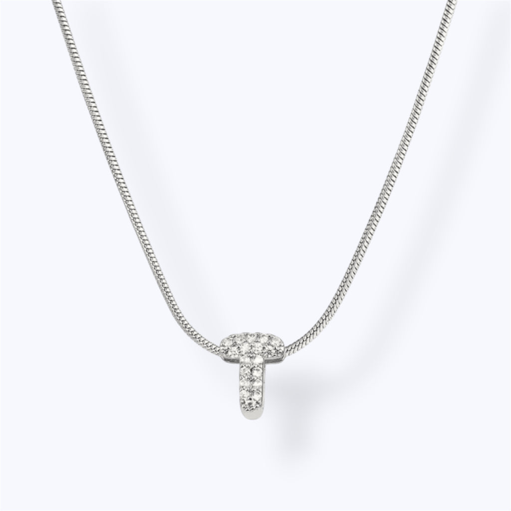 Silver bubble letter