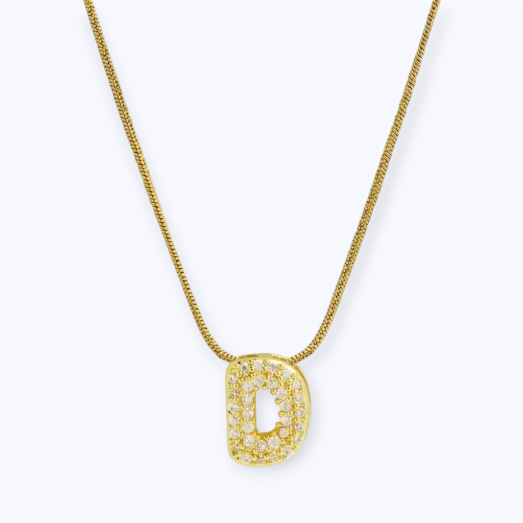 Gold bubble letter