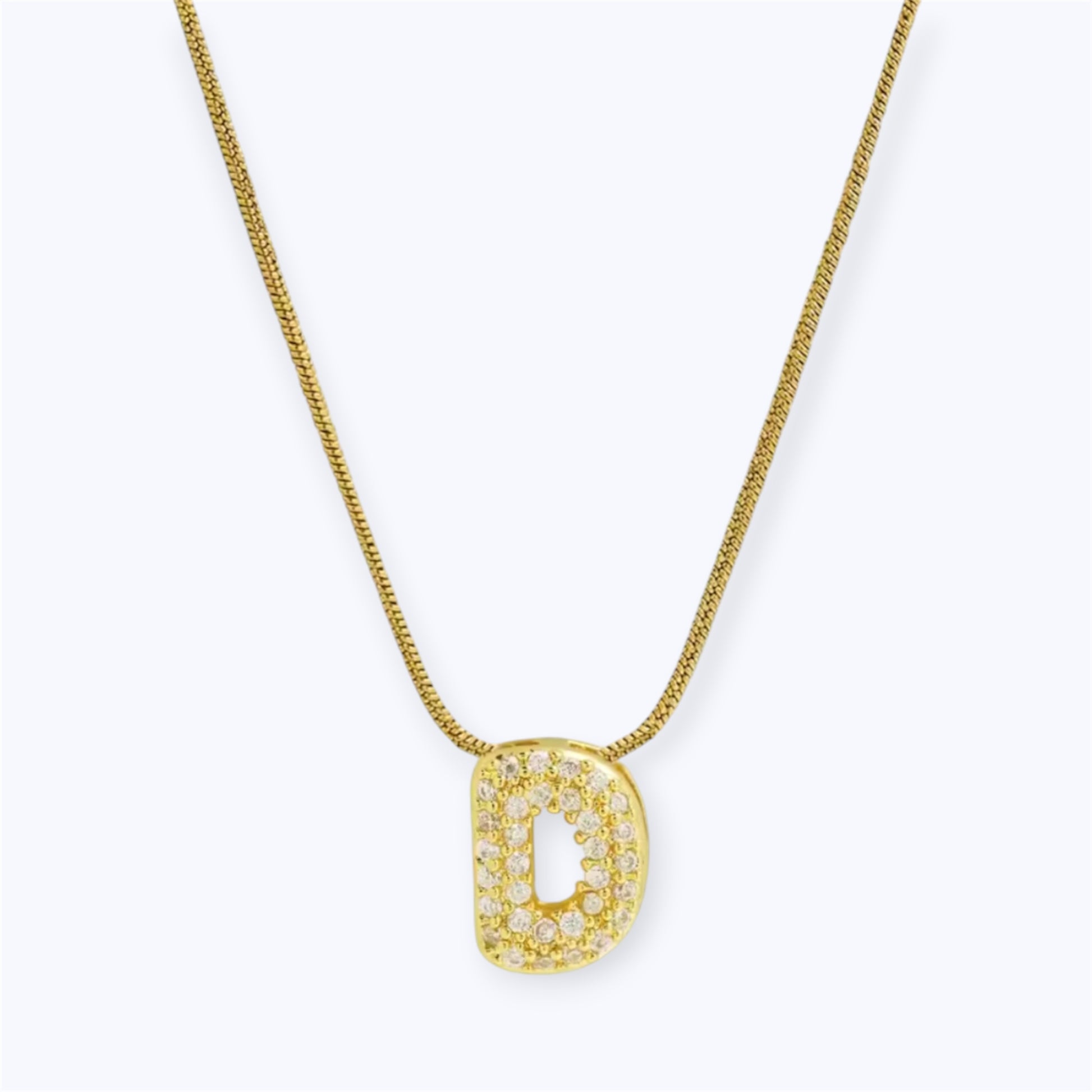 Gold bubble letter