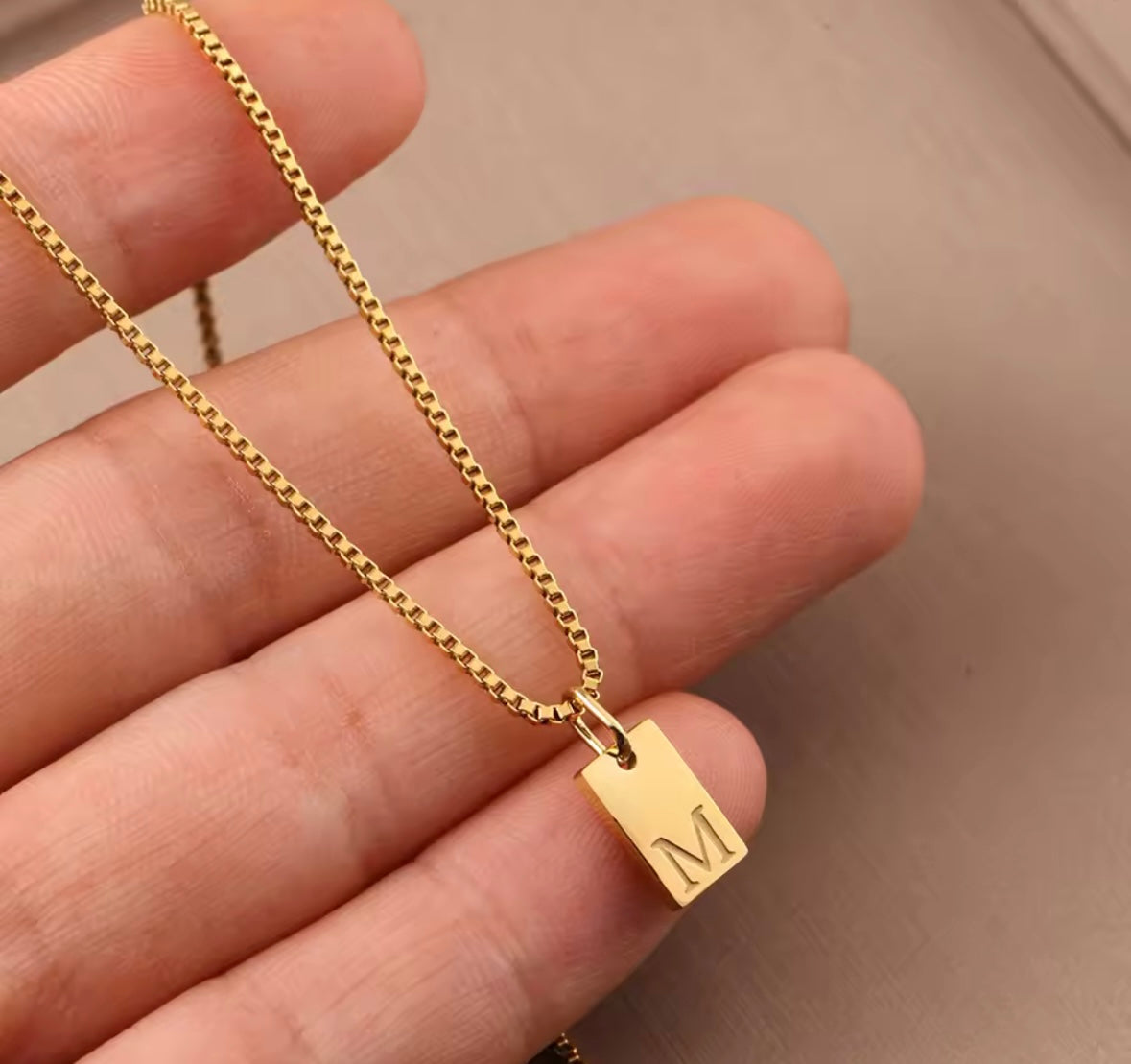 Nysa Initial necklace