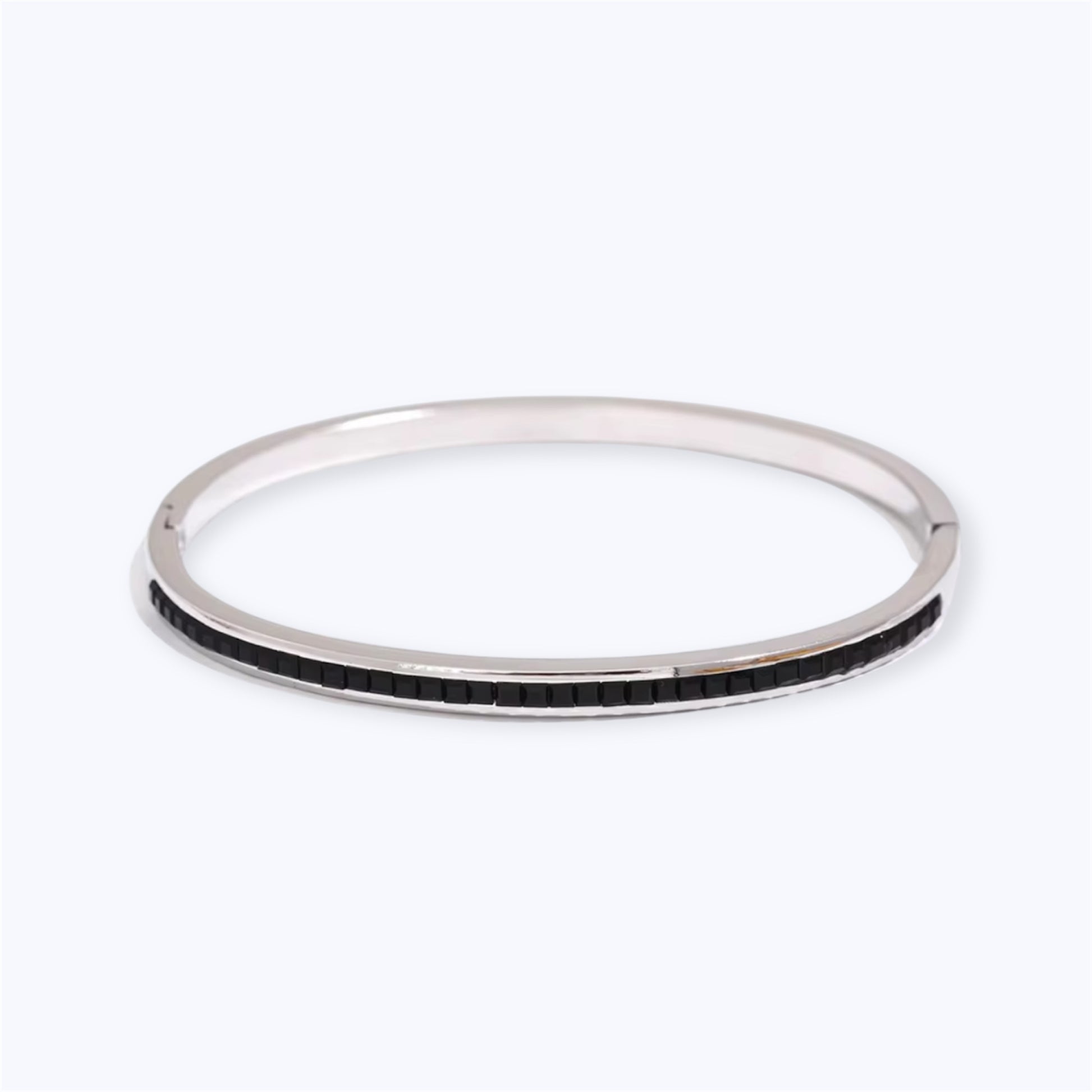 Twist of silver bracelet