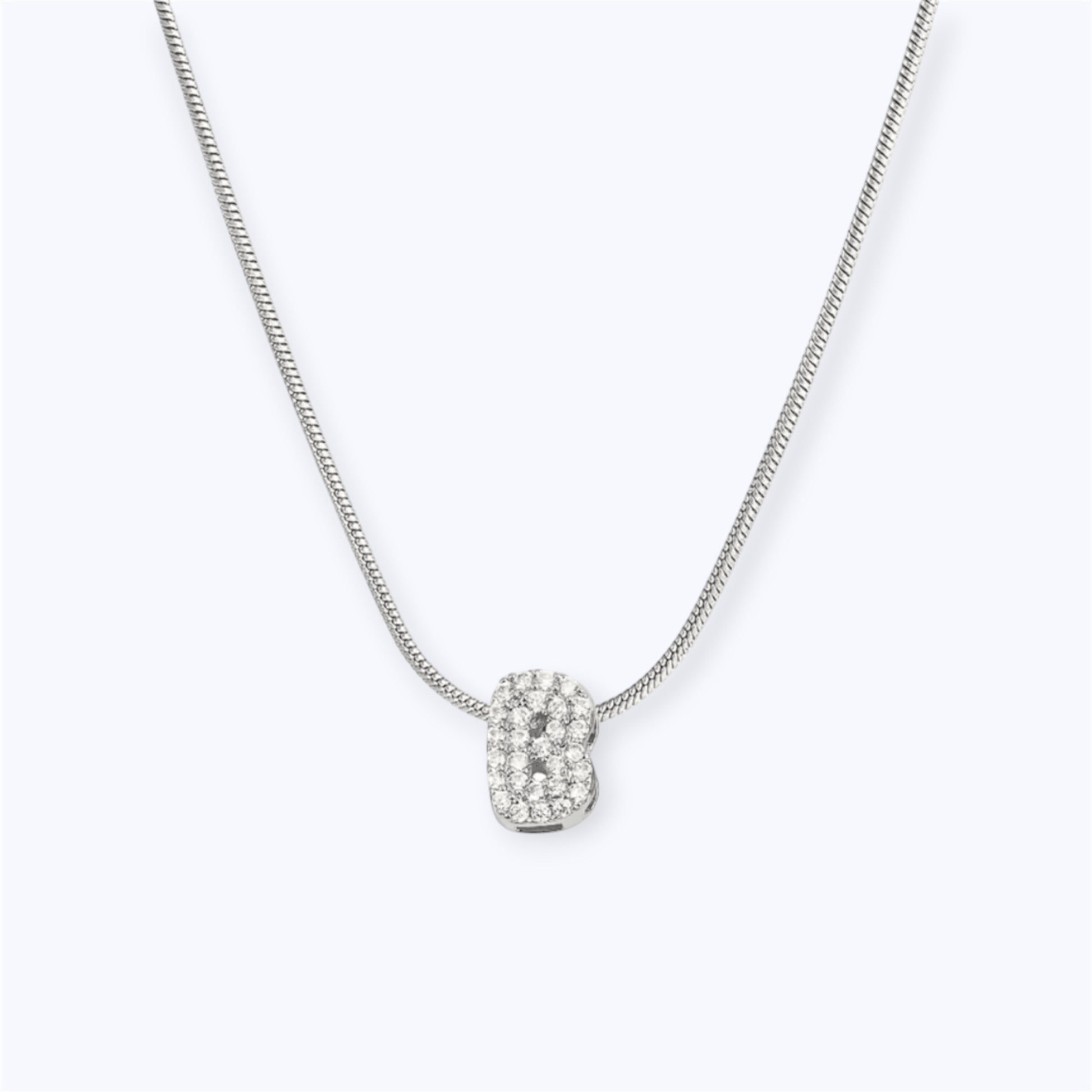Silver bubble letter