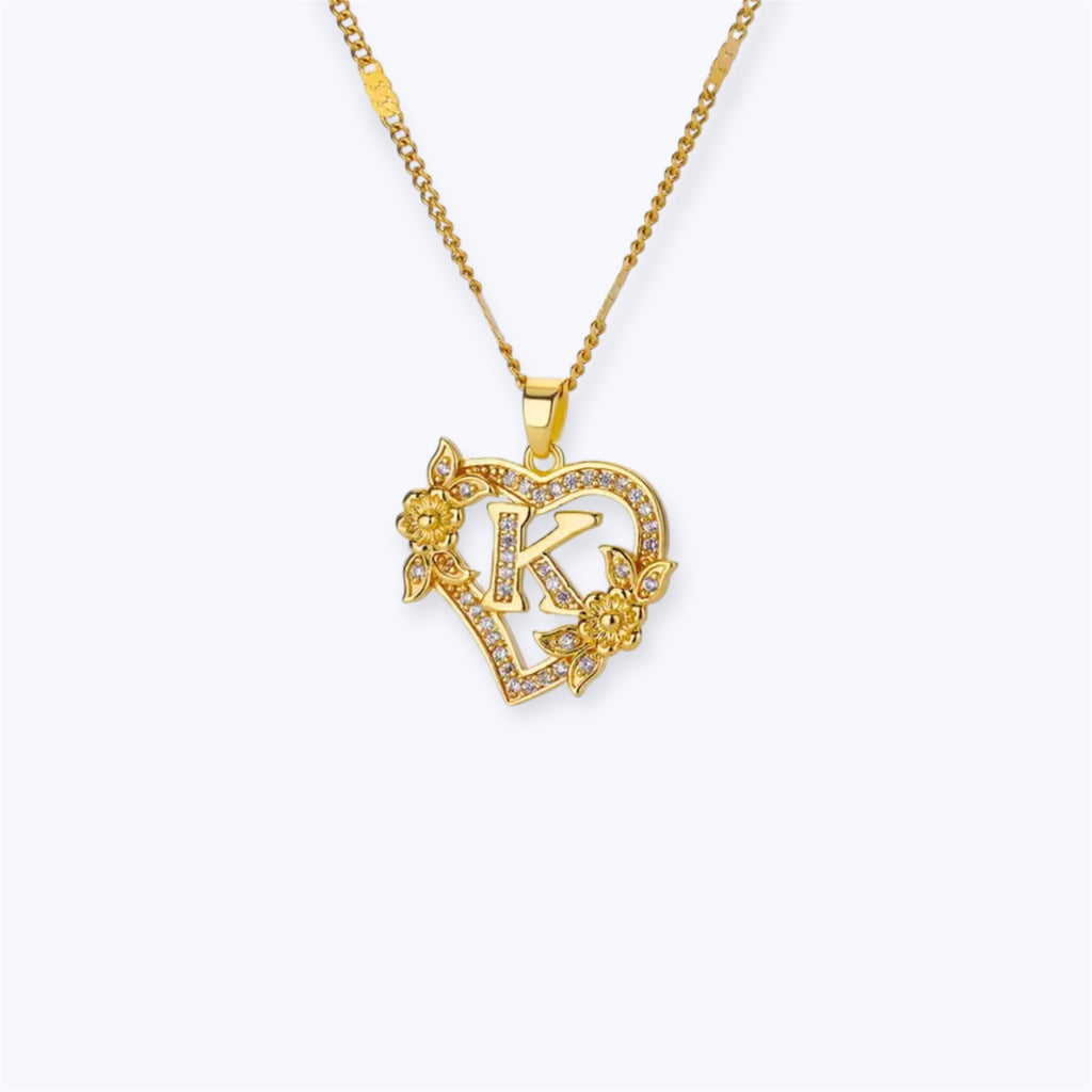 Blossom initial Necklace