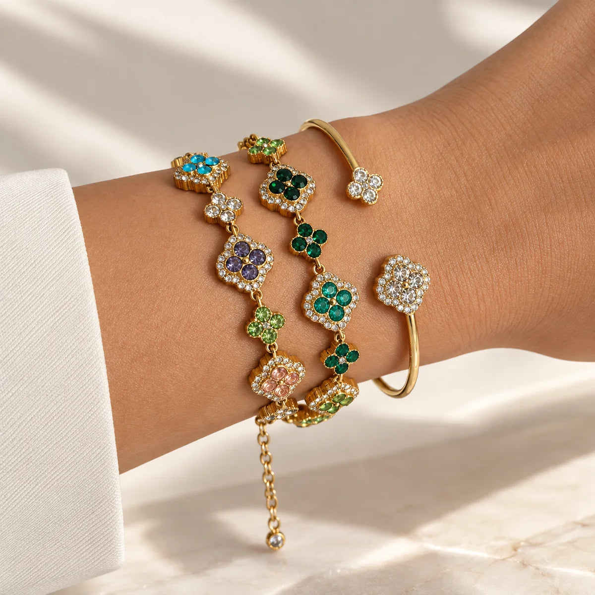 Motif green bracelet
