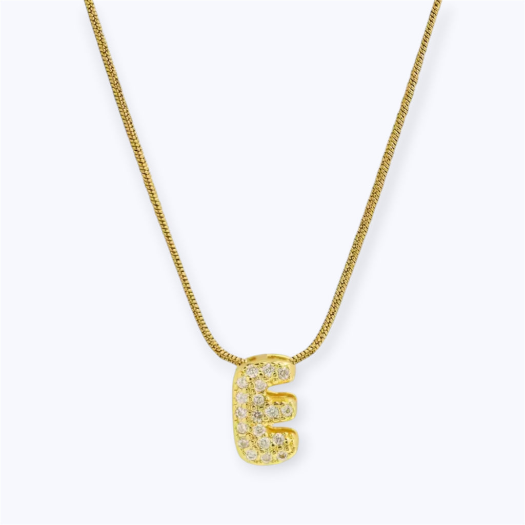 Gold bubble letter