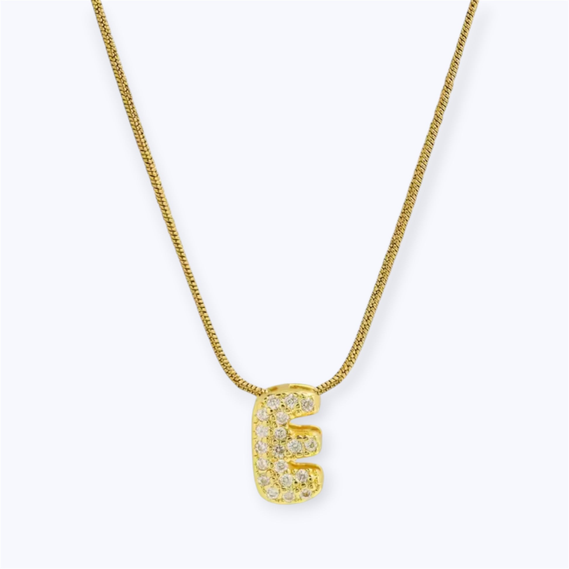 Gold bubble letter