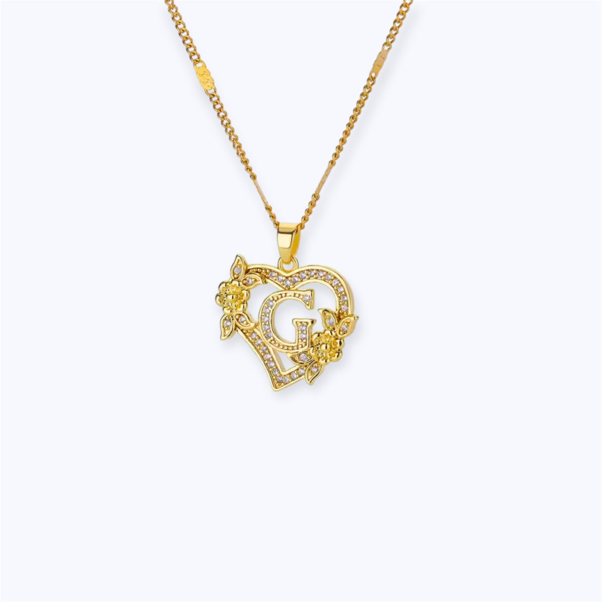 Blossom initial Necklace