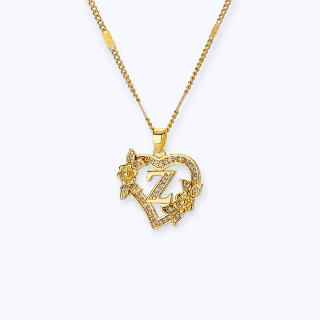 Blossom initial Necklace