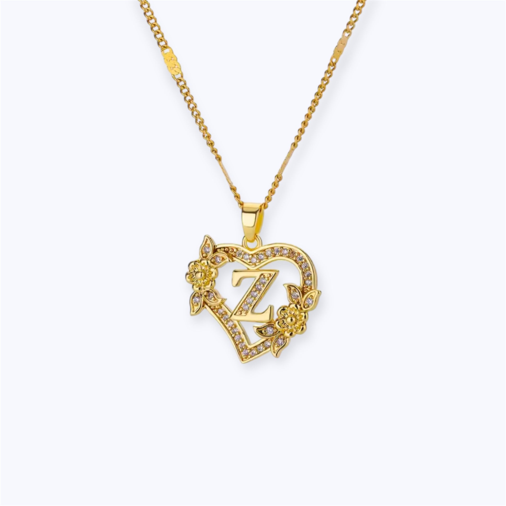 Blossom initial Necklace