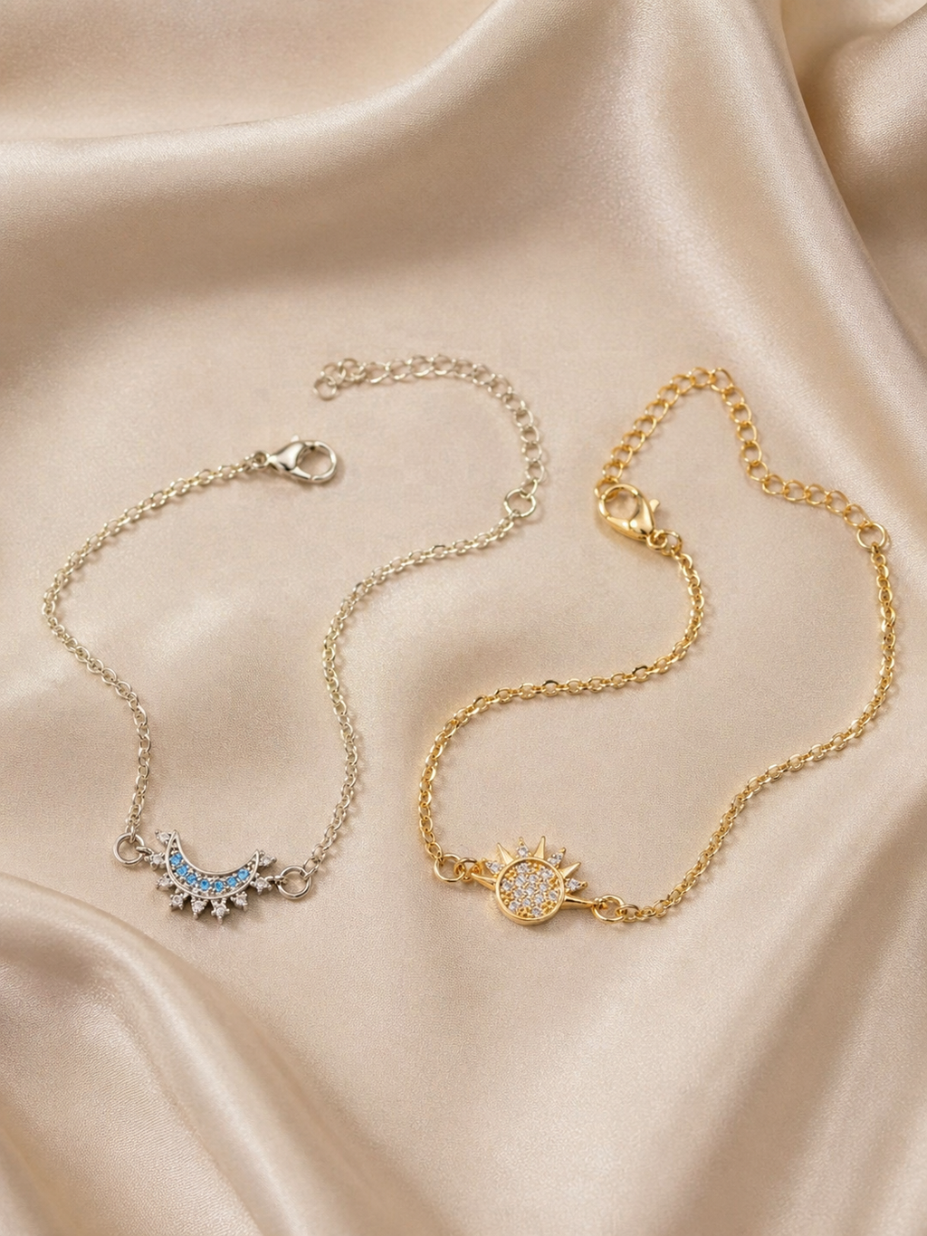 Sun & moon bracelet