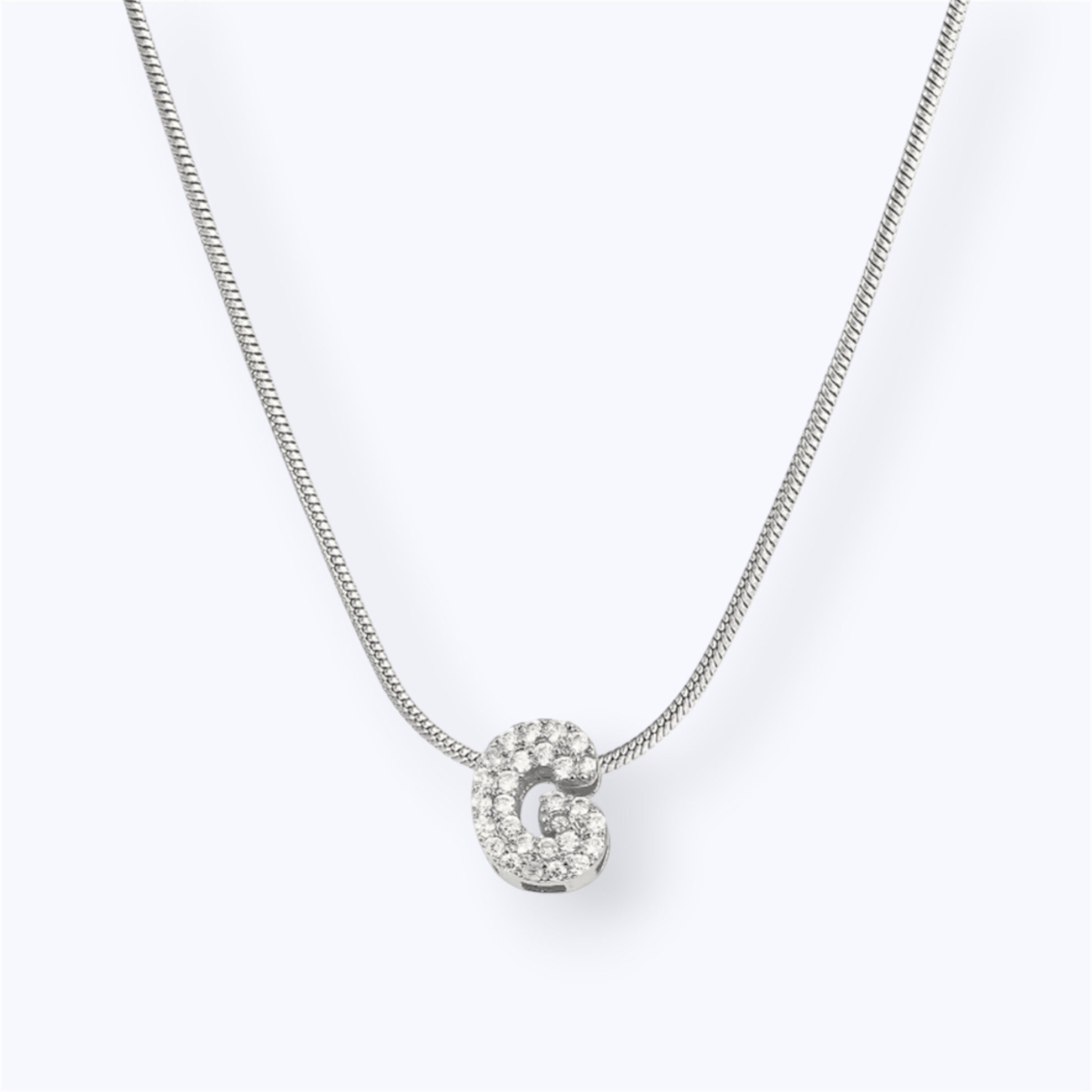Silver bubble letter