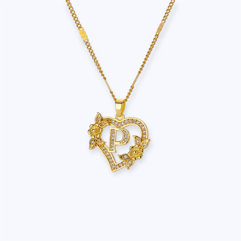 Blossom initial Necklace