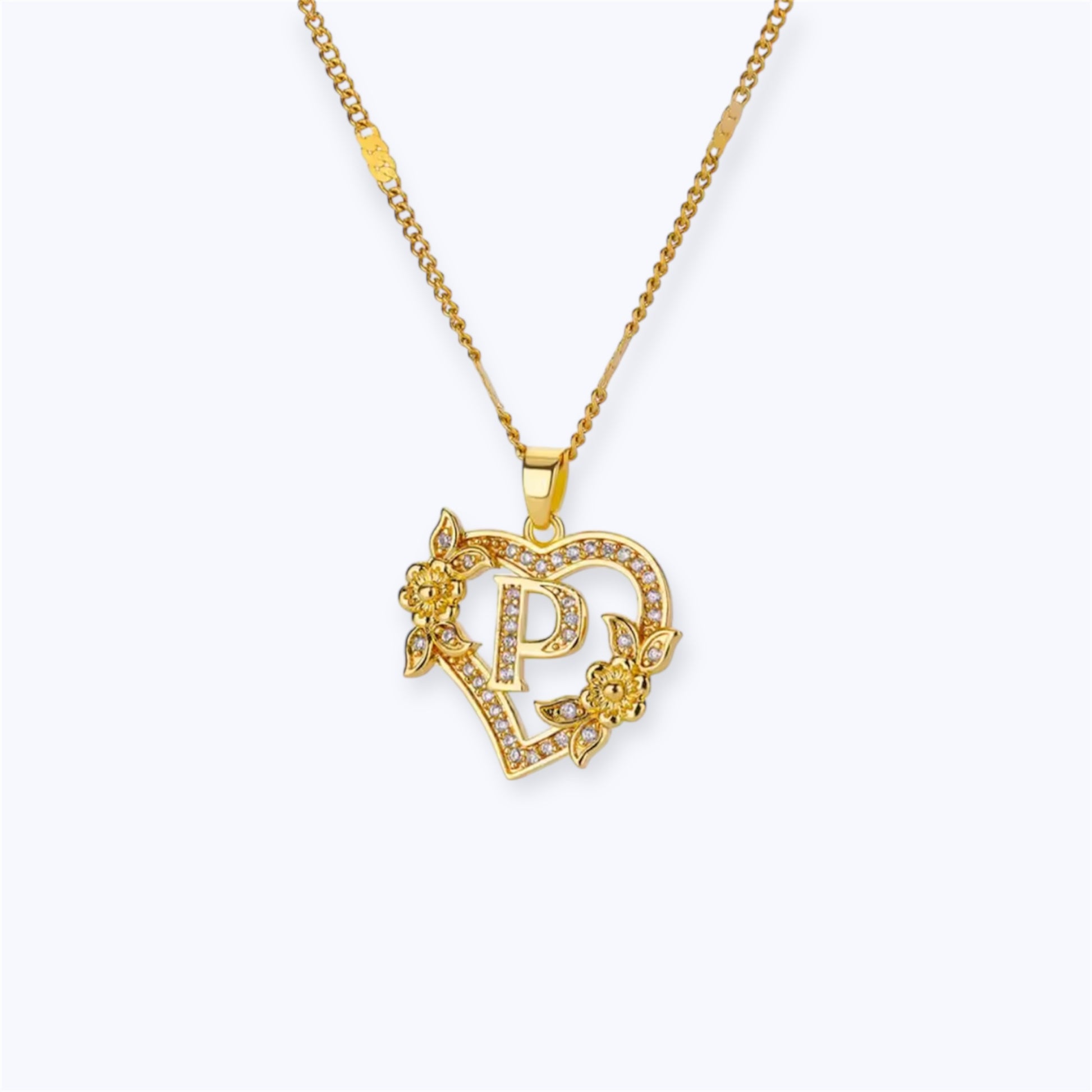 Blossom initial Necklace