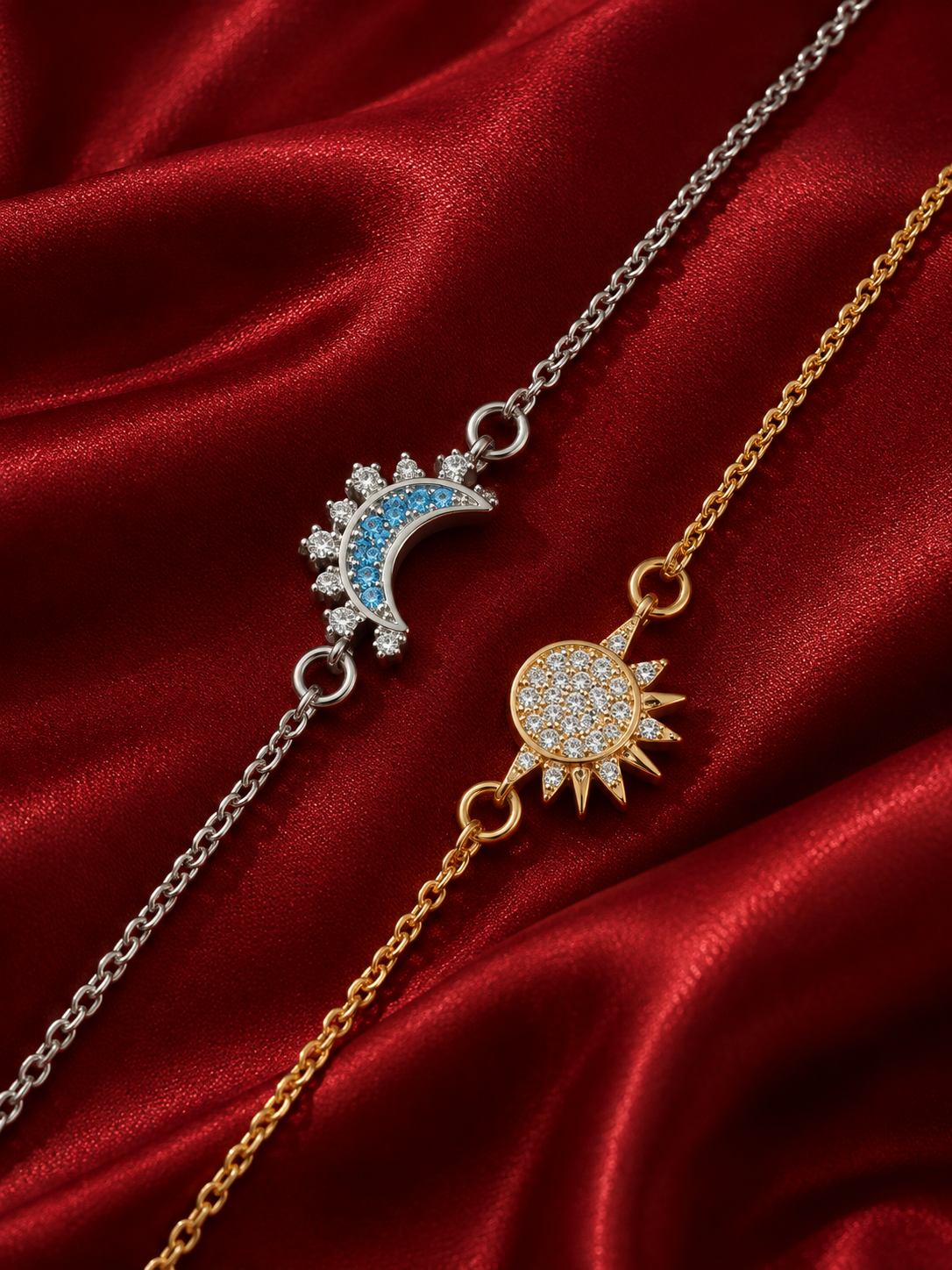 Sun & moon bracelet