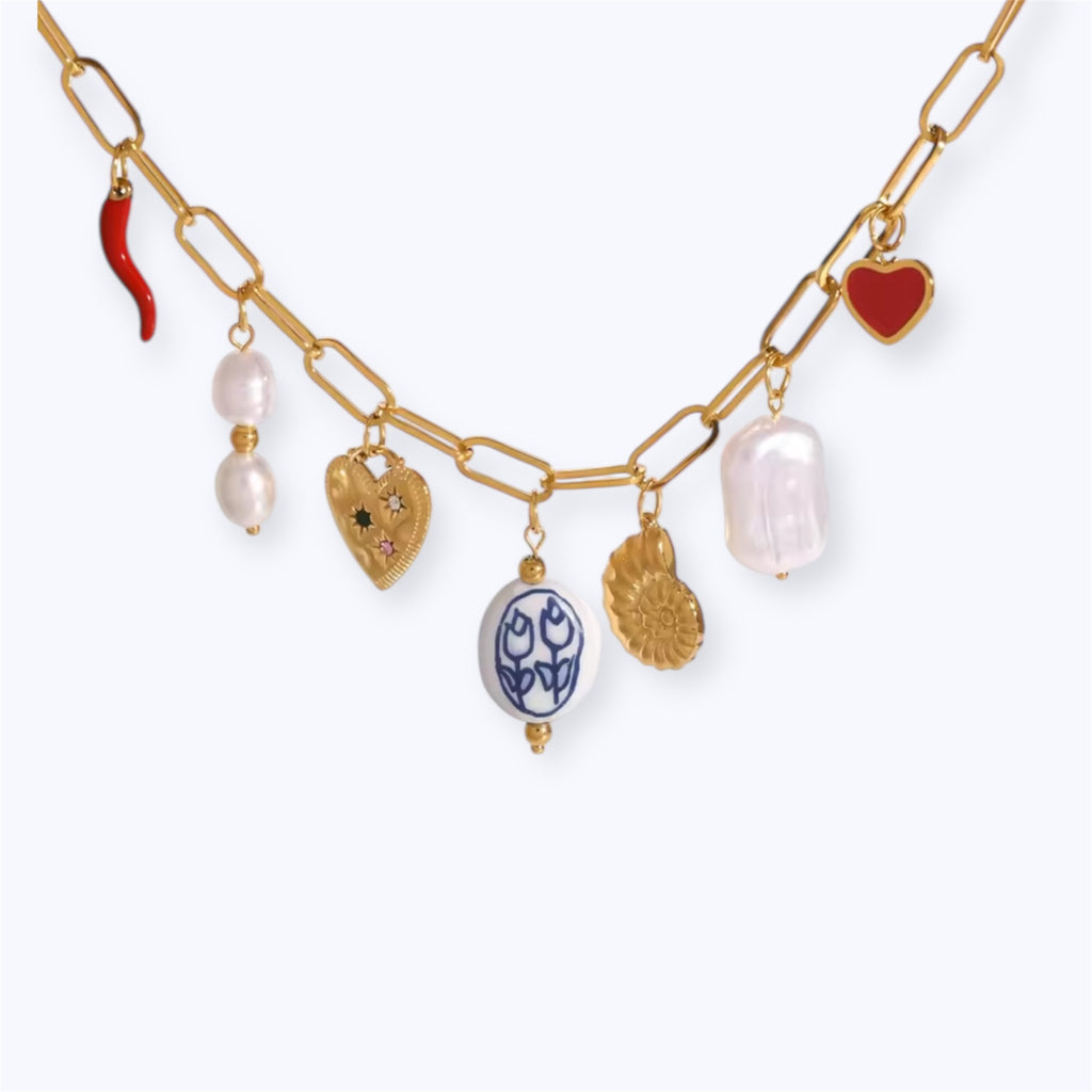 Flower romance necklace