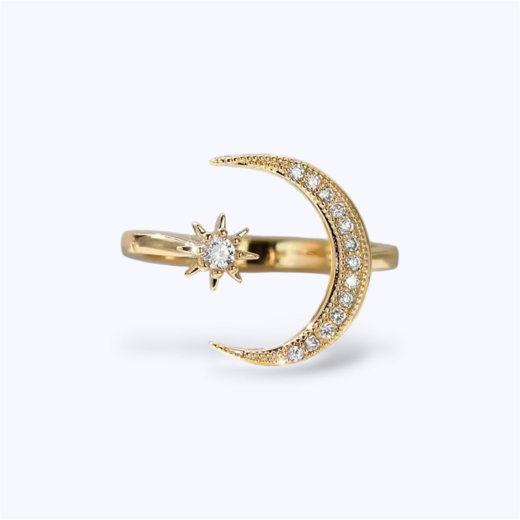 Sun & star ring