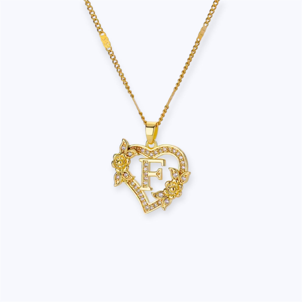 Blossom initial Necklace