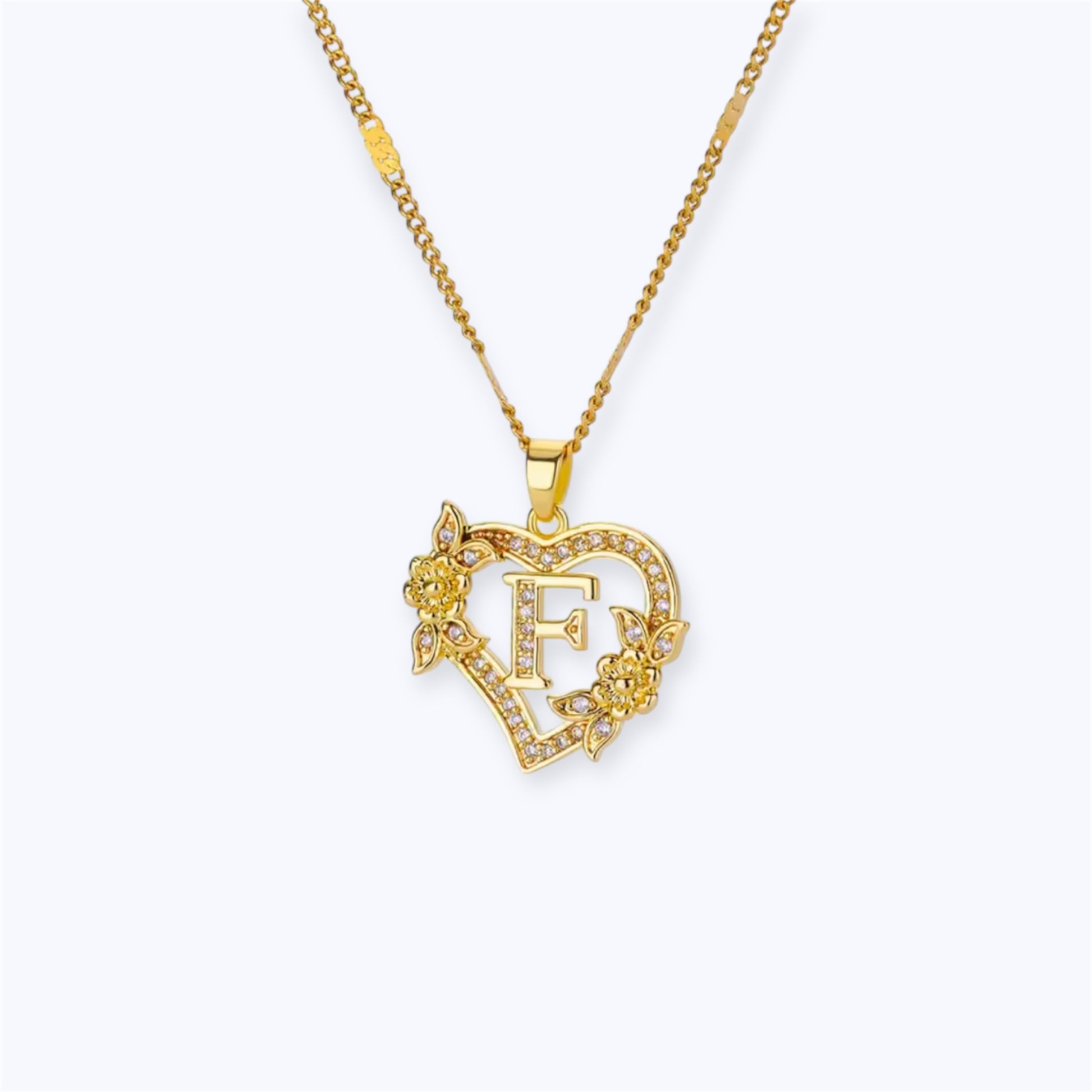 Blossom initial Necklace